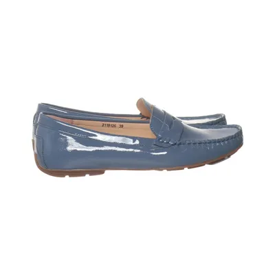 Loafers (Blue) from Si Leather