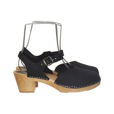 Clogs (Black) from Moheda Leather
