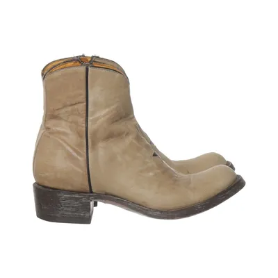 Enkellaarzen (Beige) van Mexicana Leer