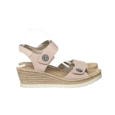 Chaussure compensées (Rose) de Rieker Cuir