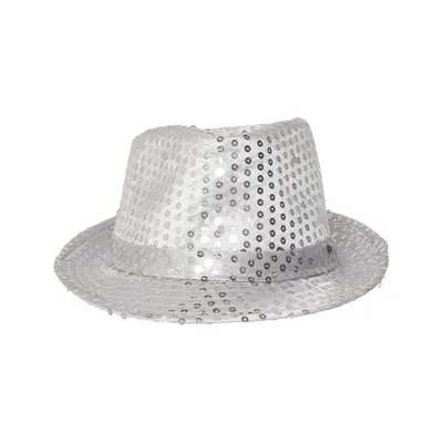 Fedora hoed (Zilver)
