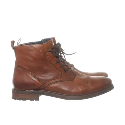 Laced boots (Brown) from Hechter Leather