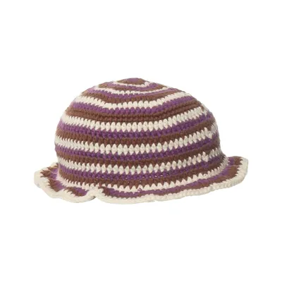 Bucket hat (Bruin, Lila, Beige)