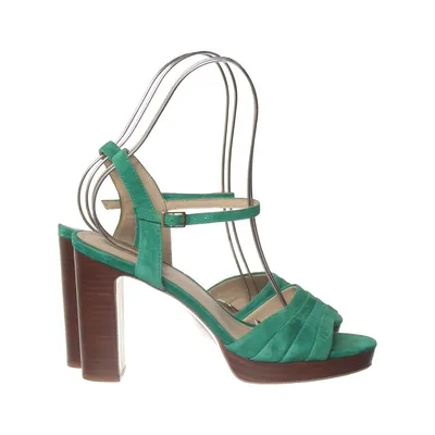 Sandales à talons hauts (Vert) de Minelli Cuir