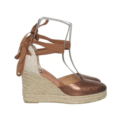 Chaussure compensées (Marron, Beige) de Kanna Cuir