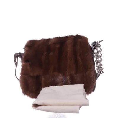 Sac à bandoulière (Marron) de Konstantin Starke Cuir, Fourrure