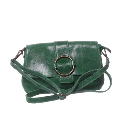 Sac à bandoulière (Vert) de Borse in Pelle Cuir