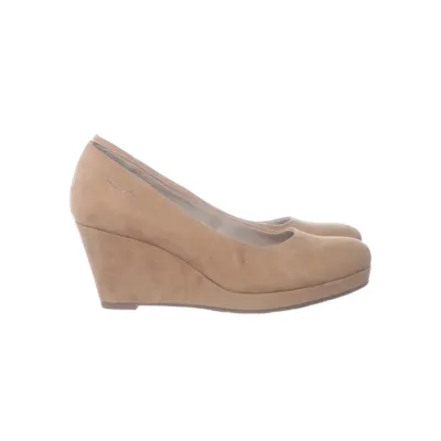 Kilehælssko (Beige) fra Tamaris Læder