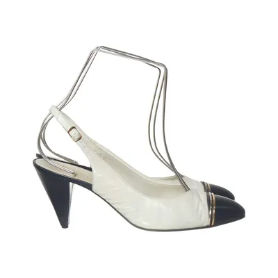Sandales à talons hauts (Blanc, Noir) de Bruno Magli Cuir