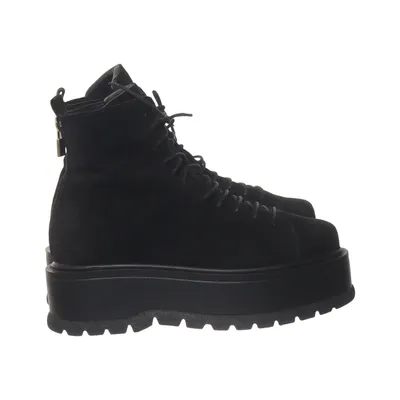 Laced boots (Black) from Moja Leather