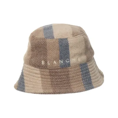 Bucket hat (Beige, Gray, Brown) from Blanche Alpaca wool, Polyester