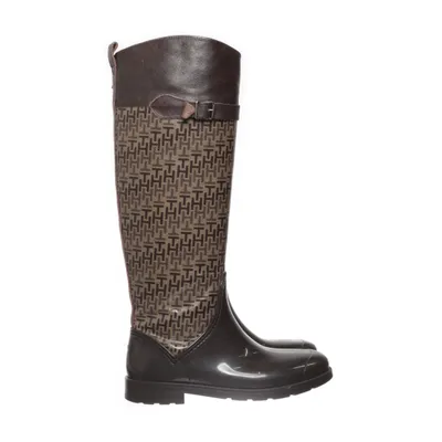 Regenlaarzen (Bruin) van Tommy Hilfiger Leer