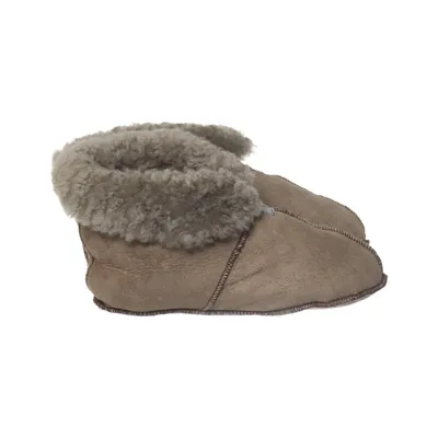 Slippers (Beige) Leer, Wol