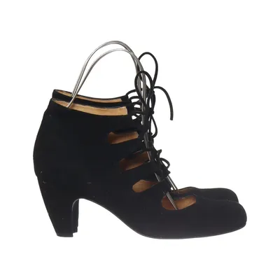 High heel sandals (Black) from Jerns Leather