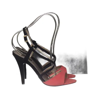 High heel sandals (Black, Pink) from Victoria Delef Leather