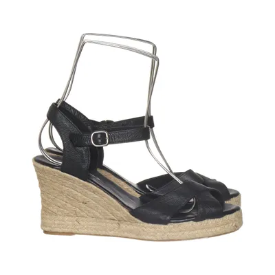 Wedges (Black) from Amust Leather