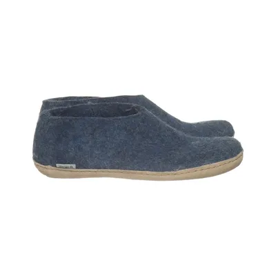 Slippers (Blue) from Glerups Leather, Wool
