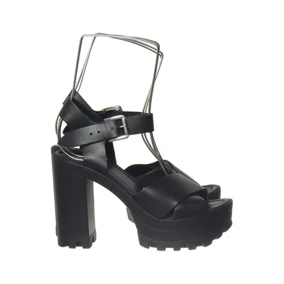 High heel sandals (Black) from Depeche Leather