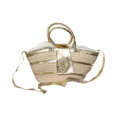 Beach bag (Beige, Gold)