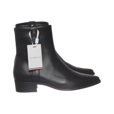 Boots (Leather Pointy Zip Bootie) von Tommy Hilfiger Leder