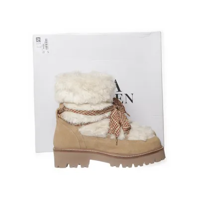 Enkellaarzen (Wit, Beige) van Ulla Popken