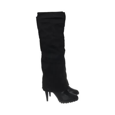 Heeled boots (Black) from DinSko Leather