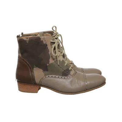 Laced boots (Brown, Beige) from Amberone