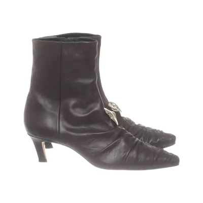Heeled boots (Brown) from Flattered Leather