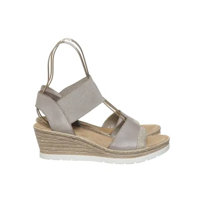 Wedges (Beige, Gray) from Rieker