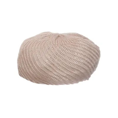 Beret (Beige) from Seeberger Acrylic, Mohair