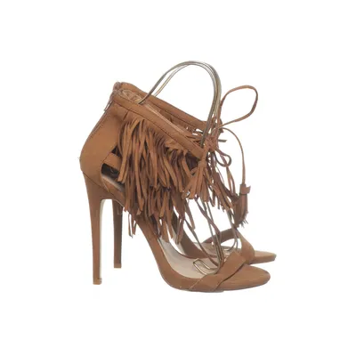 High heel sandals (Brown) from JustFab