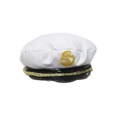 Captain hat (White, Multicolored)