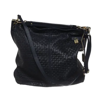 Shoulder-bag (Black, Blue) from Anna Morellini Leather