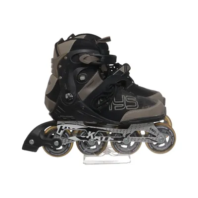 Inlineskates (Schwarz, Beige) von HY Skate Leder