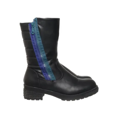Ankle boots (Black, Blue) from Ella Cruz