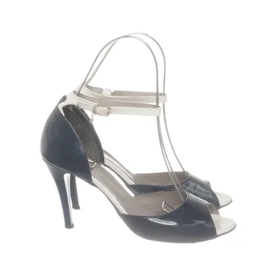 Escarpins (Bleu, Blanc) de Vera Gomma Cuir