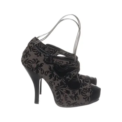 Escarpins (Noir, Gris) de Pinup Couture