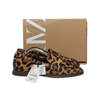 Loafers (Bruin, Meerkleurig) van Zara Leer