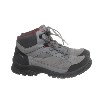 Hiking boots (NH100 Mid Grey Burgundy) from Decathlon