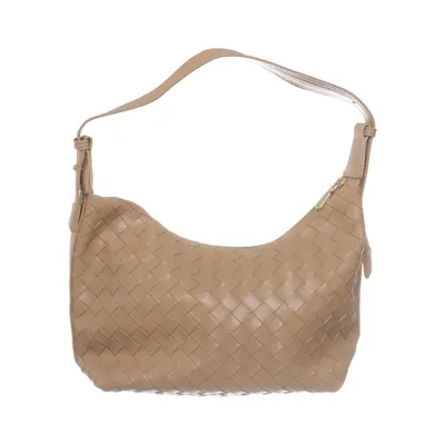 Shoulder-bag (Beige) from Glitter Polyester, Polyurethane