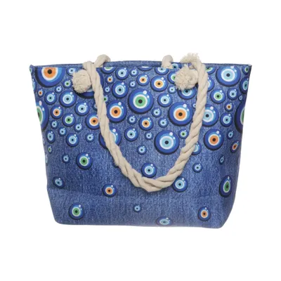 Strandtasche (Blau, Mehrfarbig)