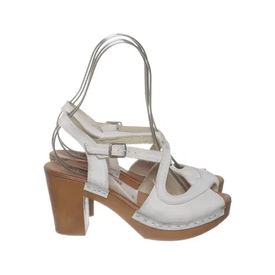 High heel sandals (White) from Effortless Leather