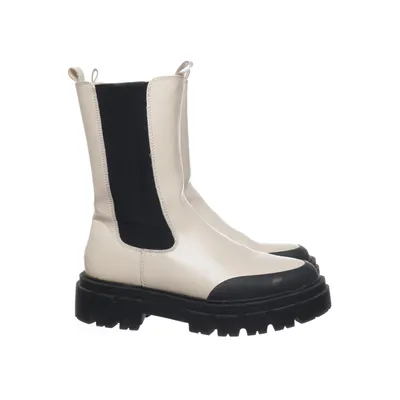 Chelsea boots (Beige, Zwart) van Gina