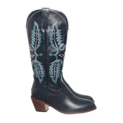 Cowboyboots (Blå, Turkos)
