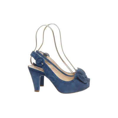 High heels (Blue) from Unisa Suede