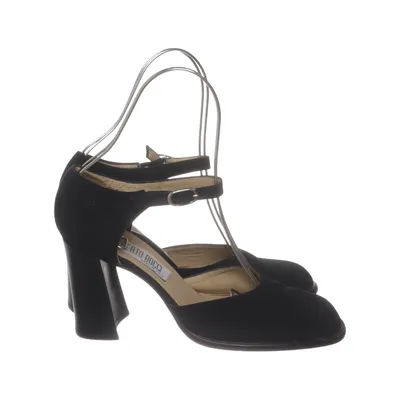 High heel sandals (Black) from Alberto Bocci Leather