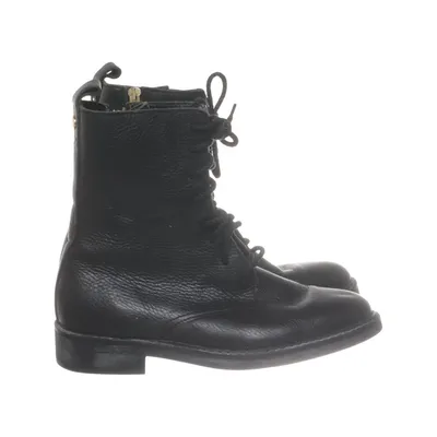 Bottes à lacets (Noir) de Stockholm Design Group Cuir