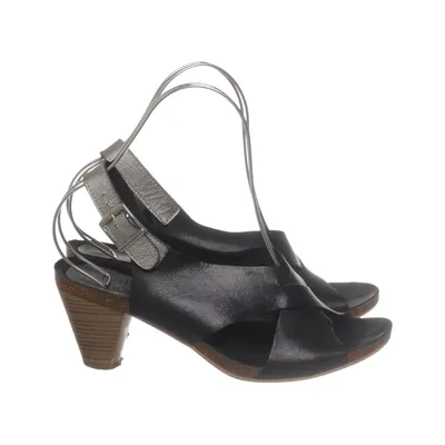 Sandaletter (Svart, Silverfärgad) från Bella Moda Skinn