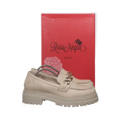 Loafers (Beige, Wit) van Rosa Negra