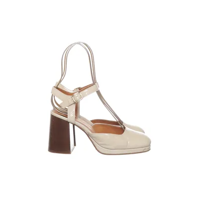 Sandaletten (Beige) van Souliers Sézane Leer